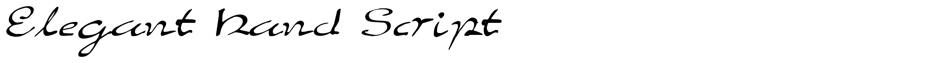 Elegant Hand Script
